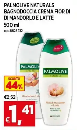 C+C maxigross Palmolive naturals bagnodoccia crema fior di mandorlo e latte offerta