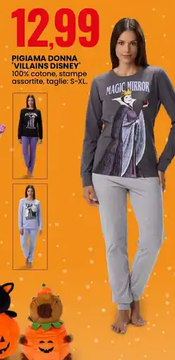 Eurospin Pigiama donna 'Villains Disney' offerta