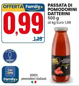 Eurospin Passata di pomodorini datterini offerta
