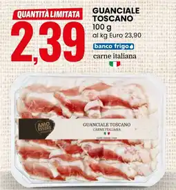 Eurospin Guanciale Toscano carne italiana offerta