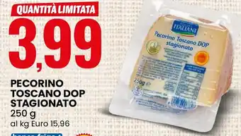 Eurospin Pecorino Toscano DOP stagionato offerta