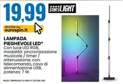 Eurospin Lampada pieghevole LED* Stars Light offerta