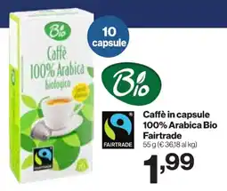 In'S Mercato Caffè 100% Arabica Bio offerta
