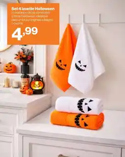 In'S Mercato Set 4 lavette Halloween offerta
