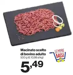 In'S Mercato Macinato scelto di bovino adulto offerta