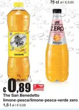 Sì con te Superstore The San Benedetto limone-pesca/limone-pesca-verde zero offerta