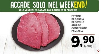 Todis Fettine di coscia di bovino adulto offerta