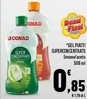 Conad Gel piatti super concentrato offerta