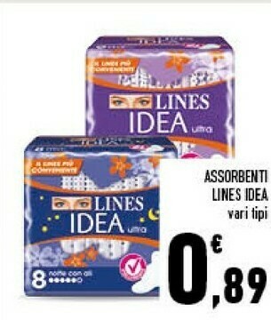 Conad Lines assorbenti idea offerta