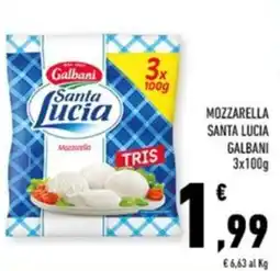 Conad Margherita Mozzarella Santa Lucia Galbani offerta