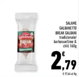 Conad Margherita Salame Galbanetto Break Galbani tradizionale offerta