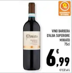 Conad Margherita Vino Barbera d'Alba Superiore Miniato offerta