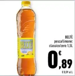 Conad Margherita Beltè pesca/limone: classico/zero offerta