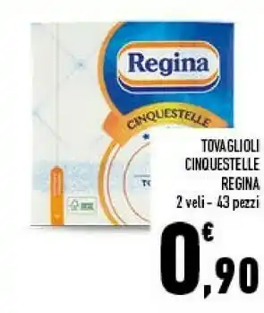 Conad Regina tovaglioli cinquestelle offerta