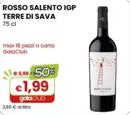 Gala Supermercati Rosso Salento IGP Terre di Sava offerta