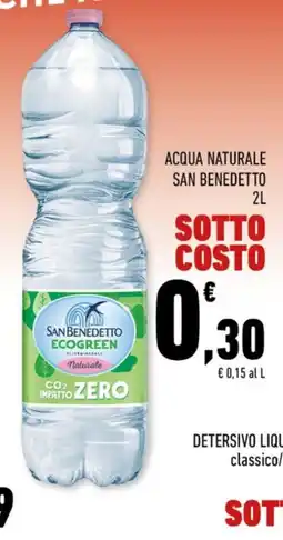 Conad Margherita Acqua naturale San Benedetto Ecogreen offerta