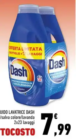 Conad Margherita Dash Detersivo liquido lavatrice classico/salva colore/lavanda offerta