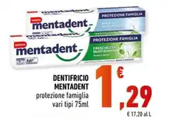 Conad Margherita Dentifricio Mentadent protezione famiglia offerta
