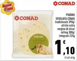 Conad Margherita Piadina sfogliata Conad offerta