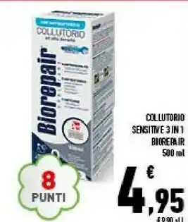 Conad Biorepair collutorio sensitive 3 in 1 offerta