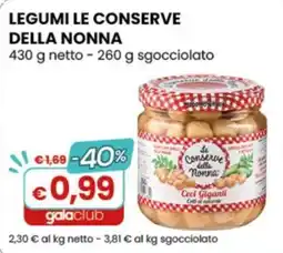 Gala Supermercati Le conserve della nonna Ceci Giganti offerta