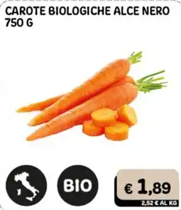 Gala Supermercati Carote biologiche Alce Nero offerta