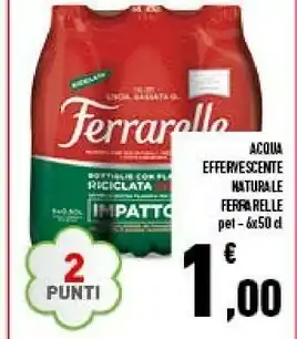 Conad Acqua minerale effervescente naturale offerta