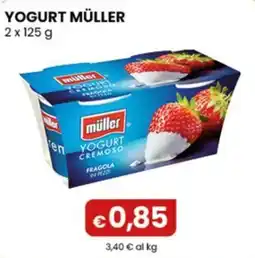Gala Supermercati Yogurt Müller fragola in pezzi offerta