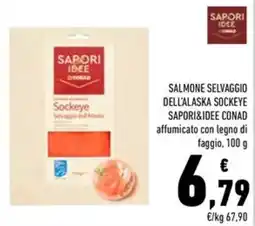 Conad Superstore Salmone selvaggio dell'Alaska sockeye Saporidee Conad offerta