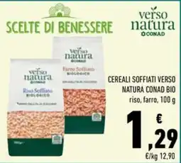 Conad Superstore Cereali soffiati verso natura conad bio offerta
