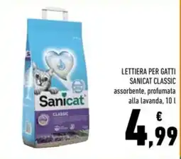 Conad Superstore Lettiera per gatti Sanicat Classic offerta