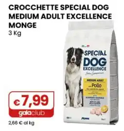 Gala Supermercati Crocchette special dog medium adult excellence monge offerta