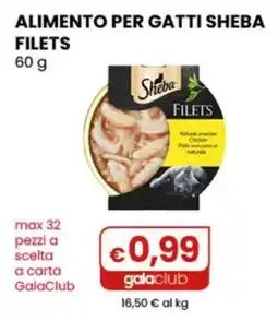 Gala Supermercati Alimento per gatti Sheba Filets offerta
