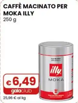 Gala Supermercati Caffè macinato per moka illy offerta
