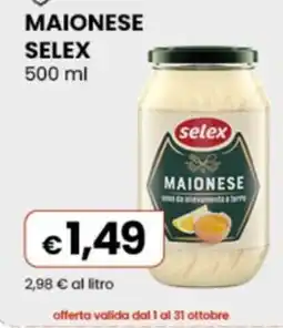 Gala Supermercati Maionese Selex offerta