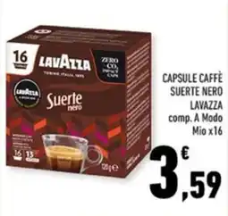 Conad Margherita Suerte nero Lavazza offerta