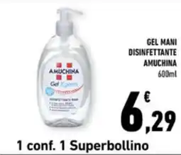 Conad Margherita Gel mani disinfettante Amuchina offerta