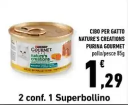 Conad Margherita Nature's creations Purina Gourmet offerta
