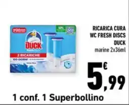Conad Margherita Ricarica cura wc fresh discs duck offerta