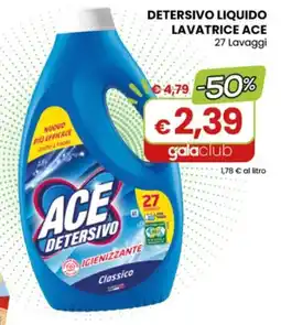 Gala Supermercati Detersivo liquido lavatrice Ace offerta