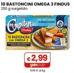 Gala Supermercati 10 bastoncini omega 3 findus offerta
