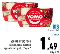 Conad Superstore Yogurt intero Yomo classico, senza zuccheri aggiunti offerta