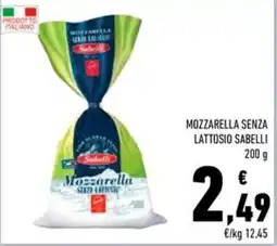 Conad Superstore Mozzarella senza lattosio Sabelli offerta