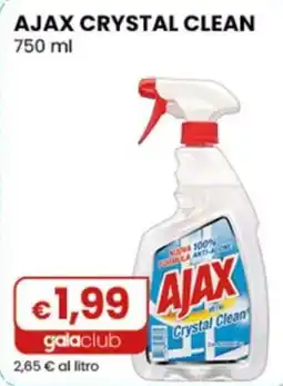 Gala Supermercati Ajax crystal clean offerta