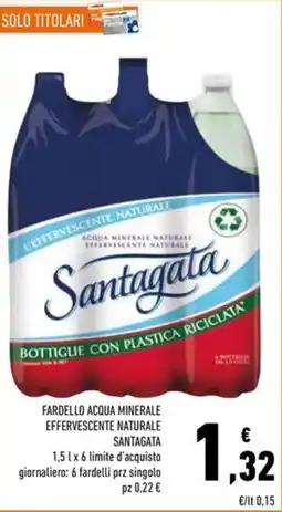 Conad Superstore Acqua minerale effervescente naturale Santagata offerta