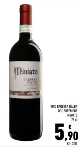 Conad Superstore Vino Barbera d'Alba Doc Superiore Miniato offerta