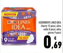 Conad Superstore Assorbenti Lines Idea offerta