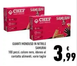 Conad Superstore Guanti monouso in nitrile Samurai offerta