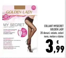 Conad Superstore Collant Mysecret Golden Lady offerta