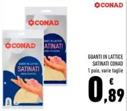 Conad Superstore Guanti in lattice satinati Conad offerta